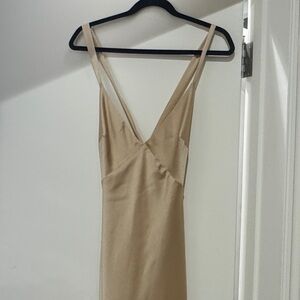 Show Me Your MuMu Beige Maxi Dress